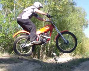 Classic Trials at Loburn, Andy Beale. Honda TLR